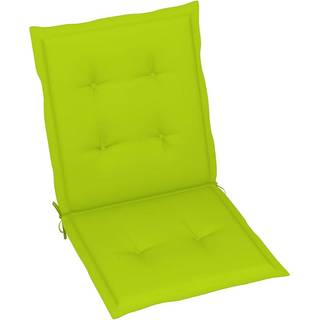 stolehynde m. lav ryg 2 stk. 100x50x3 cm oxfordstof lysegrøn