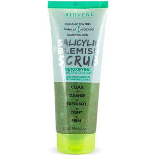 Biovène Salicylic Blemish Scrub Detoxifying Organic Tea Tree Sugar & Talasso Body Exfoliator 250 ml