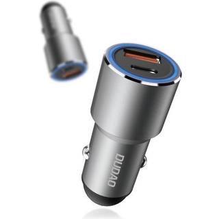 Dudao biloplader USB-C / USB-A, PD QC, 22,5W - Grå