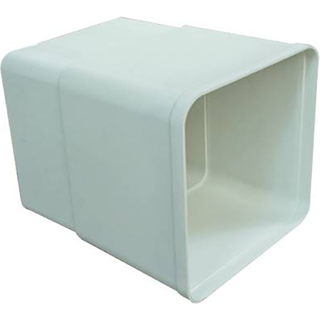Flexit 02164 Teleskopisk kanal hvid 152 x 152 mm
