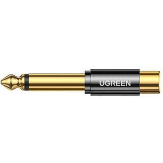 Ugreen 6.35mm jack adapter til RCA (guld)