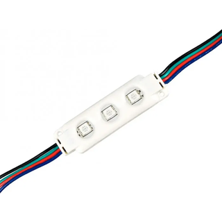 Vandtæt RGB LED modul - 0,72W, IP67, Perfekt til skilte og special løsninger - Kulør : RGB