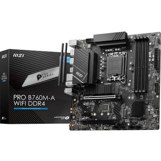 MSI PRO B760M-A WIFI DDR4 Bundkort - Intel B760 - Intel LGA1700 socket - DDR4 RAM - Micro-ATX
