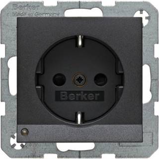 Berker stikkontakt m/led lys s/b antr