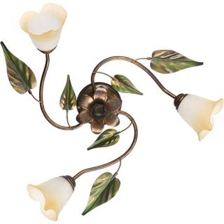Loftlampe Miranda med 3 lyskilder, bronze