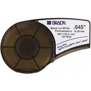 Brady Krympeslage sort på hvid 3,18mm-8,13mm