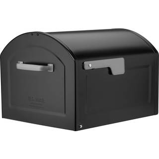 Arkitektoniske postkasser 238389 Centennial Post -Mount Mailbox Black - Extra Large