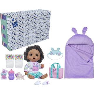 Baby Alive Bunny Sleepover Baby Doll Bedtime-tema 12-tommer dukker sovepose og bunny-tema dukke tilbehør legetøj til 3 år gamle piger og drenge o