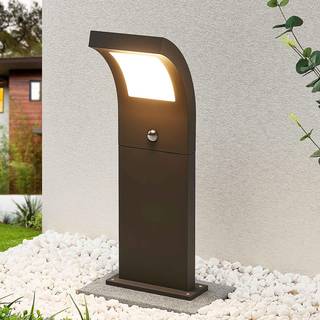Arcchio Advik LED-vejlampe, 60 cm, antracit, sensor, IP54
