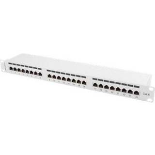 Lanberg PPS6-1024-S 24-Port Patch Panel 1U 19" Cat6 Shielded Grey RAL7035
