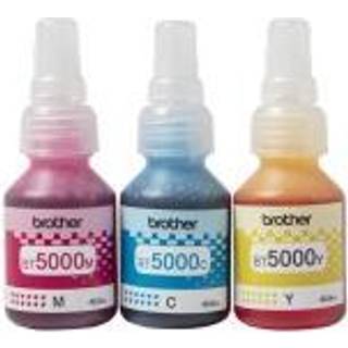 Brother BT5000CL Value Pack - 3-pack - yellow cyan magenta - original - ink refill - Blækrefill Cyan
