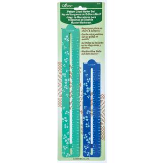 Clover 3164 M?nsterdiagram Magnetisk Gage Place Marker Set 8-1/2-tommer og 11-3/4-tommer gr?n