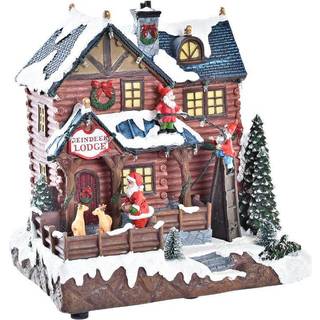Indretning DKD Home Decor Bevægelse LED Lys Musical Multifarvet Harpiks 25,5 x 21 x 25 cm (3 enheder)
