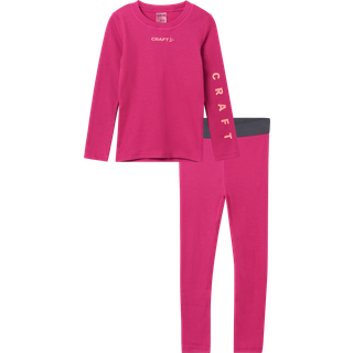 Craft Juniors' Core Warm Baselayer Set Black, 110/116