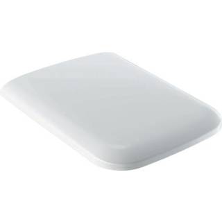 Geberit iCon Square toiletsæde: Soft close=Ja, Quick-Release-hængsel=Ja, Beslag=Oppefra, Hvid / Blank