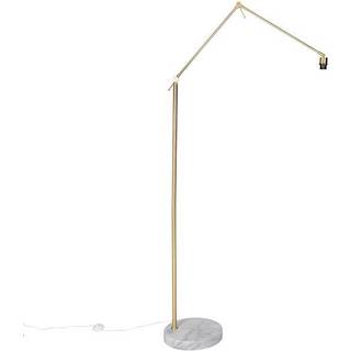 Moderne gulvlampe guld justerbar - Editor