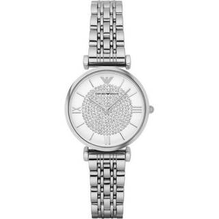 Emporio Armani Gianni T-bar Silver Diamant Dameur AR1925