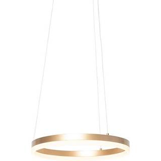 Design pendellampe guld 40 cm inkl. LED 3-trins dæmpbar - Anello