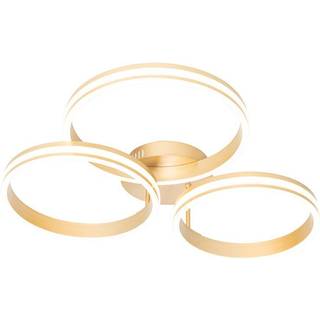 Loftslampe messing inkl. LED 3-trins dæmpbar 3-lys - Navara