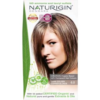 Naturigin Permanent Hair Dye 6.0 Dark Golden Copper Blonde Ammonia og Paraben Gratis op til 100% gr? h?rd?kning Langvarig vegansk grusomhed grati