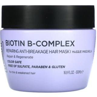 Luseta Biotin B-kompleks hårmaske til hårvækst og styrker 16,9 oz dyb konditionering til tyndere beskadiget hår med argan koffeinolie