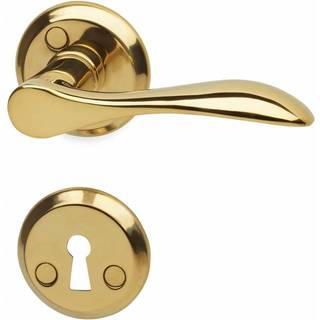 Habo dørgreb indvendigt pvd messing inkl. nøgleskilte