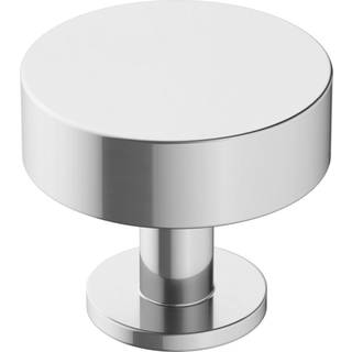 Amerock | Kabinetsknap | Poleret krom | 1-1/4 tommer (32 mm) diameter | Radius | 1 pakke | Skuffeknap | Skabshardware
