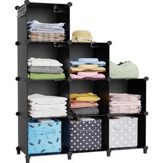 Homidec Closet Organizer 9-kub skab arrang?rer og opbevaring b?rbare skab opbevaringshylder skabsarrang?r opbevaring hylder t?j opbevaring arrang