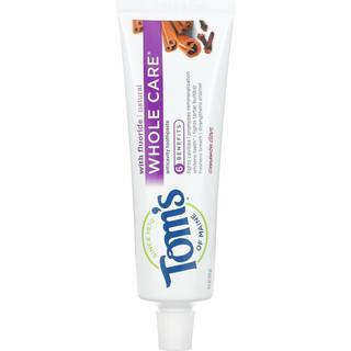 Tom's of Maine Kanel og Nellike Whole Care tandpasta - fluoridbeskyttelse, hvidgøring, kontrol af tandsten, naturlig og uden dyreforsøg
