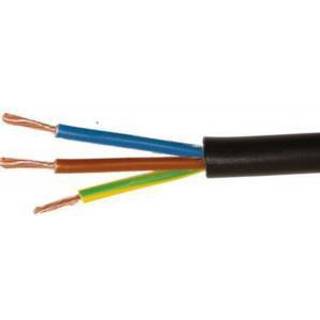 Plastkappeledning H05 vv-f 5G2,5 sort R50