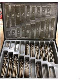 Borsortiment HSS-Co5 1-10×0,5mm, kuffert 170stk