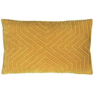 Furn Furn Ochre Yellow 100% Cotton Mahal Geometric Polyester Filled Cushion