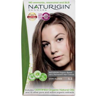 Naturigin Permanent h?rfarve 5.3 Dark Blonde Ammonia og Paraben Gratis op til 100% gr? h?rd?kning Langvarig vegansk grusomhed gratis