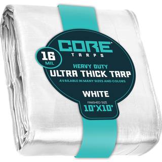 Kerne tarps ekstra tunge 16 mil tarp cover vandtæt UV -resistent rip og tåre bevis poly tarpaulin med forstærkede kanter til tagcamping gårdhave