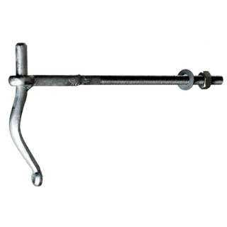 PN Beslag skruestabel med 16 mm tap, varmforzinket