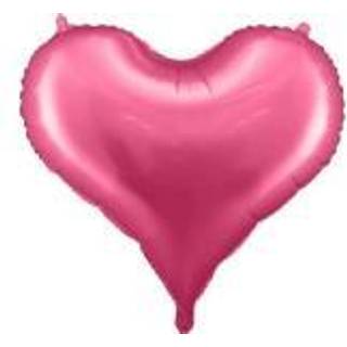 1 stk. Fuchsia Hjerte Folieballon 61 cm – Genanvendelig elegance til enhver fest