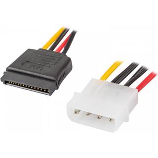 Lanberg Molex (Han) 4 PIN til 2x SATA (Hun) 15 PIN Kabel 30cm