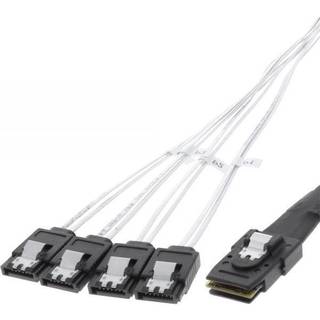 Mini SAS SFF-8087 til 4 x SATA OCF kabel - 0,75m