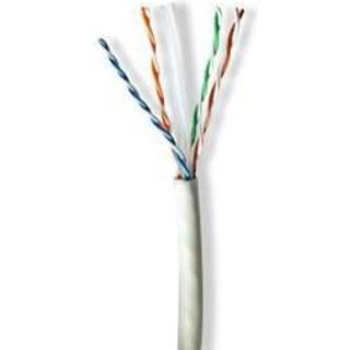 Nedis Netværkskabel Roll | CAT6a | Solid | U/UTP | Kobber | 100.0 m | Indendørs | Runde | LSZH | Grå | Gaveæske
