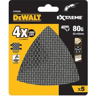 Dewalt DTM3092-QZ Slibenet 93 x 93 mm, pakke med 5 80 korn