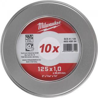 Milwaukee skæreskive 10 stk., metal, STD 125x1 4932459164