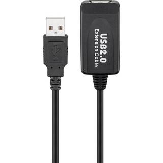 Goobay Aktiv USB-förlängningskabel, 10 m, USB 2.0 kontakt (typ A) > USB 2.0-uttag (typ A)