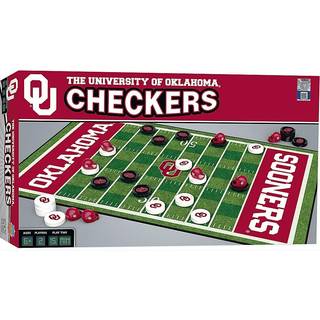 Masterpieces Family Game - NCAA Oklahoma Sooners Checkers - Officielt licenseret brætspil til børn og voksne 13 """" x 21 """"