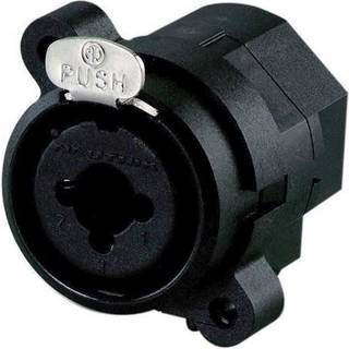 Neutrik Combi stereo jack og 3-polet XLR bøsning (NCJ6FI-S) | Sort | PRIS-MATCH