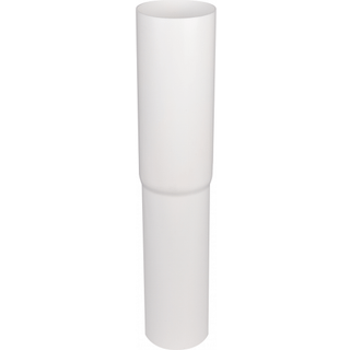 Plastmo lige nedførsel Ø75 hvid 5261340