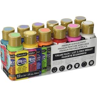 Decoart Americana akrylmalingsværdi Pakke 12 pc 2 fl oz (pakke med 12)