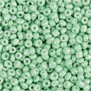 Rocaiperler - lys grøn