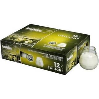 Bolsius Twilight Lysbowle Klar 12 stk H:10,4, Ø:9,6 cm (103422642500)