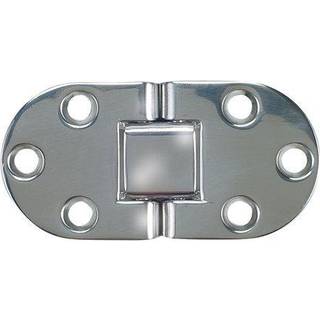 Bordhængsel Roca, 76 x 38 mm, med omvendt åbning, 180°, syrefast rustfrit stål (AISI 316)