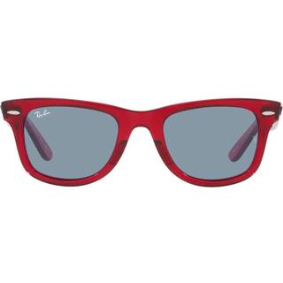 Ray-Ban RB2140F Asian Fit 661456 52 Solbriller Mænd Rød - Transparent Red - 52mm